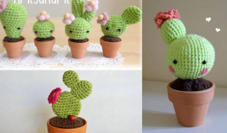 Décoration Cactus au crochet