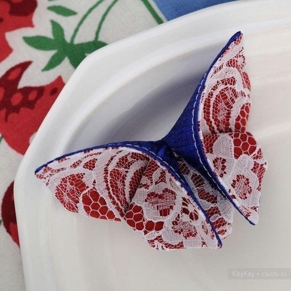 tuto papillon origami en tissu