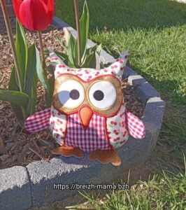 Motif broderie hibou ITH