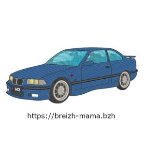 Motif broderie BMW M3