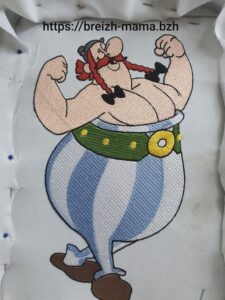 Motif broderie Obelix